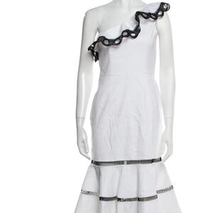 Alexis One-Shoulder Midi Length Dress Size: XS